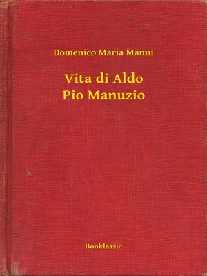 cover image of Vita di Aldo Pio Manuzio